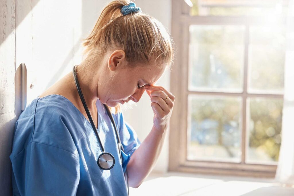 Physician on the verge of burnout